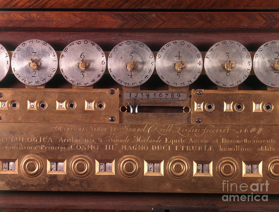 17th Century Calculating Machine Photograph by Tomsich