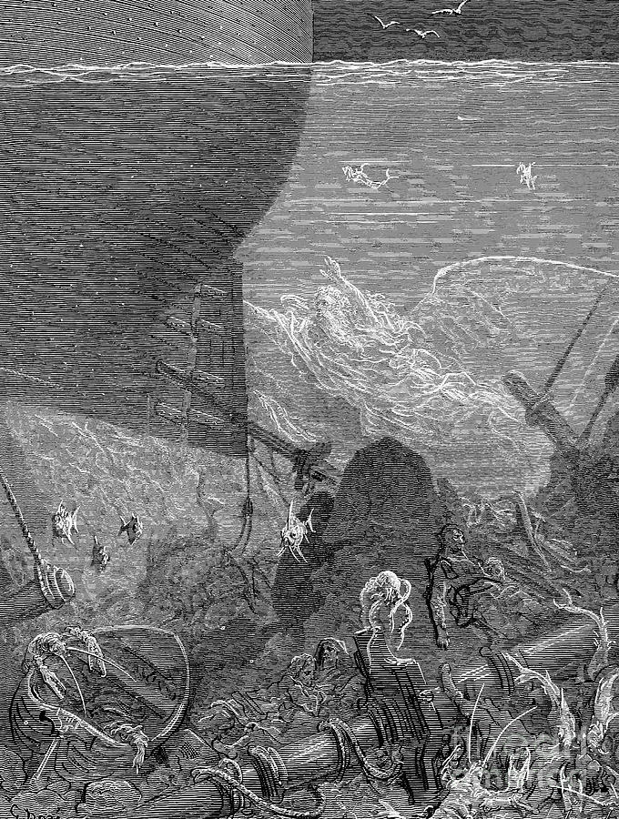 Ancient Mariner Drawing by Gustave Dore | Fine Art America