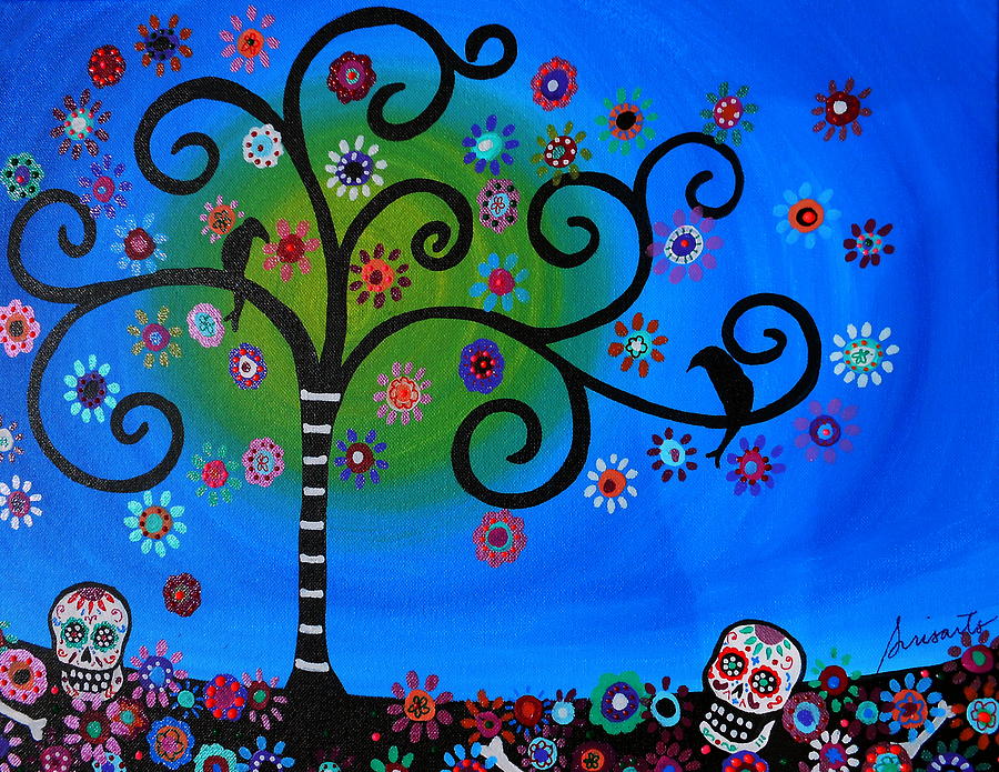 Raven Painting - Dia De Los Muertos #18 by Pristine Cartera Turkus