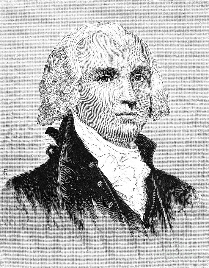 Madison Photograph - James Madison (1751-1836) #18 by Granger