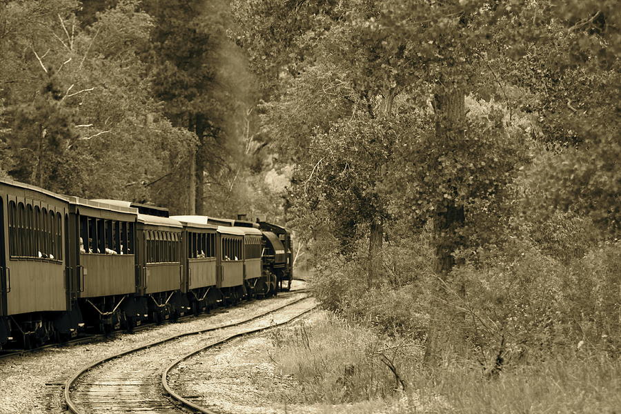 1800s Train Photograph by Kate Purdy