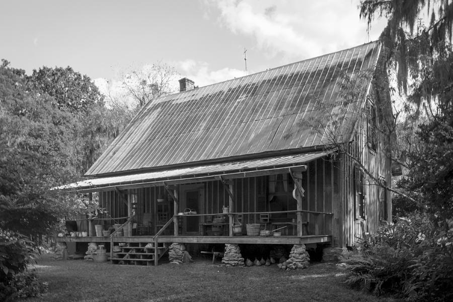 Tree Photograph - 1850s Florida Cracker Farmhouse by Lynn Palmer