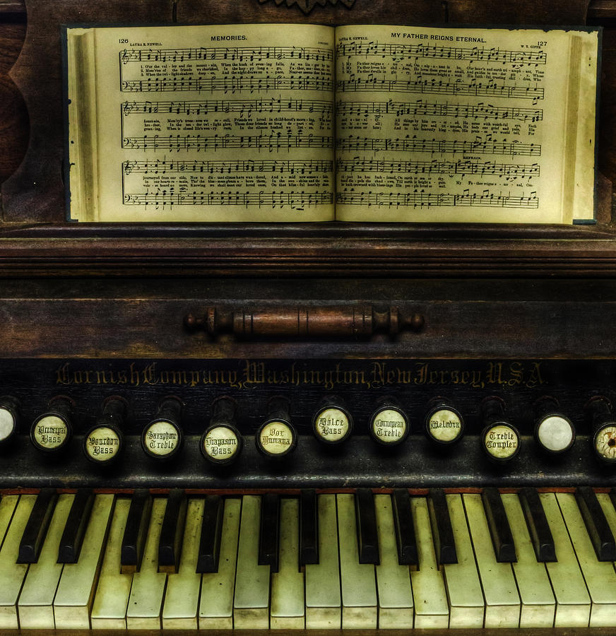 1879 Cornish Piano and Organ Company Piano - vintage - nostalgia  Photograph by Lee Dos Santos