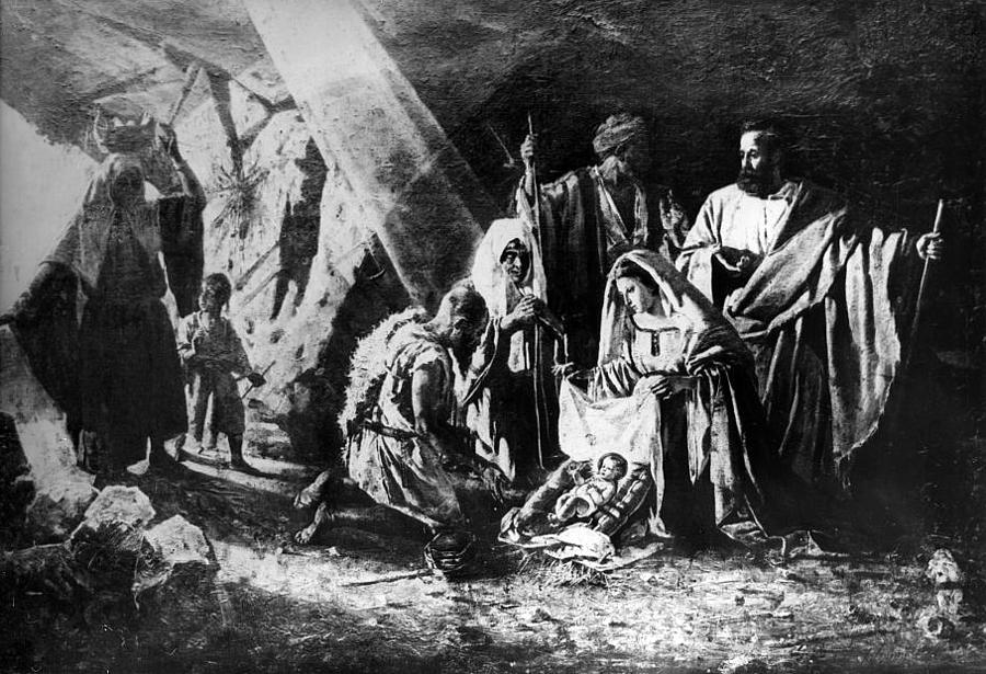 1898 Nativity Scene Photograph by Munir Alawi