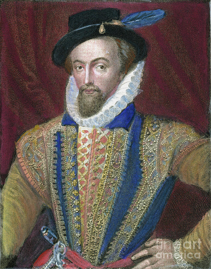 Sir Walter Raleigh #22 Drawing by Granger