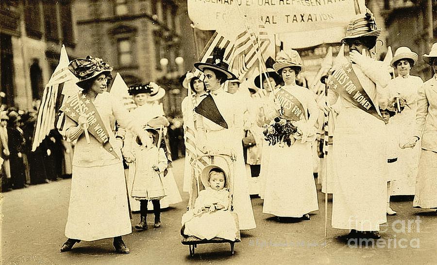 1912 New York City Suffrage Parade Photograph by Padre Art