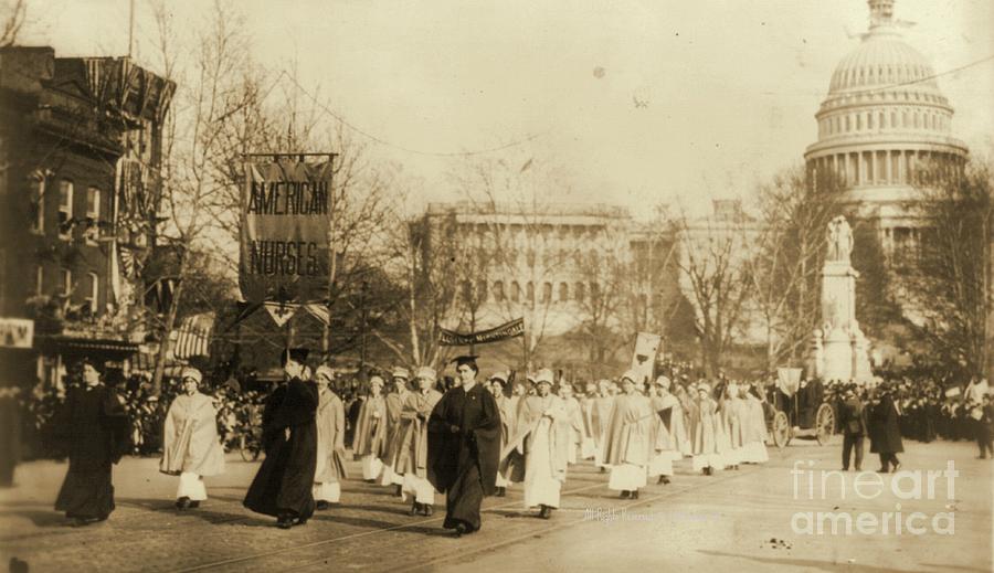 1913 Suffragette Parade in Washington D.C. Photograph by Padre Art