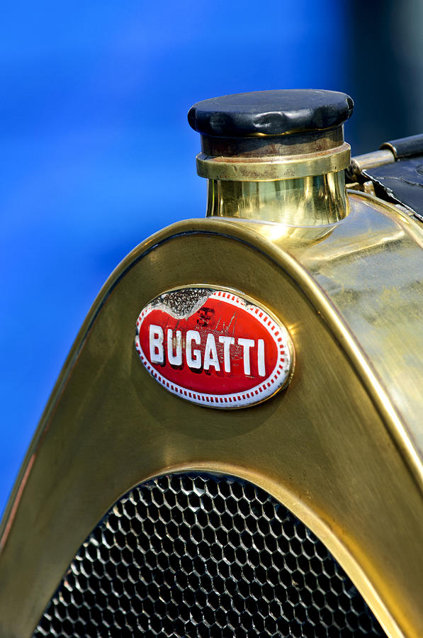 1920 Bugatti Type 13 Grille Emblem Photograph by Jill Reger