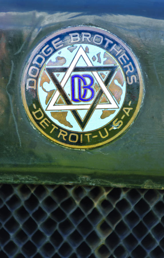 Emblem Photograph - 1923 Dodge Brothers Depot Hack Emblem by Jill Reger