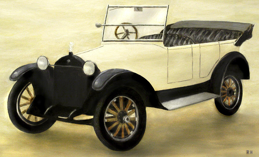 Vintage Car Painting - 1925 Vintage Car by Ronald Haber