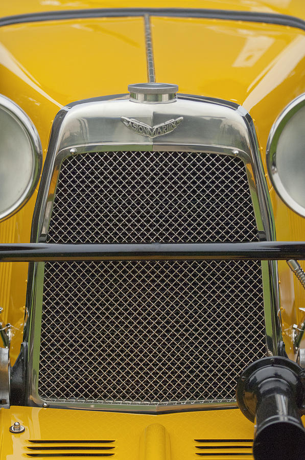 1928 Aston Martin T-Type Bertelli Short-Chassis Sports Grille Photograph by Jill Reger