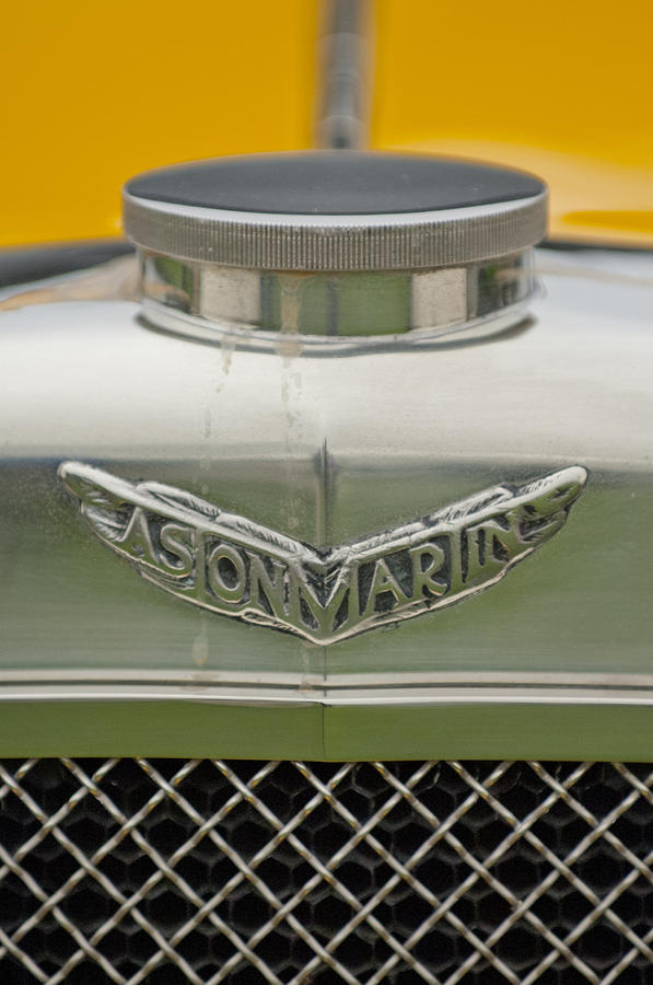1928 Aston Martin T-Type Bertelli Short-Chassis Sports Hood Ornament Photograph by Jill Reger