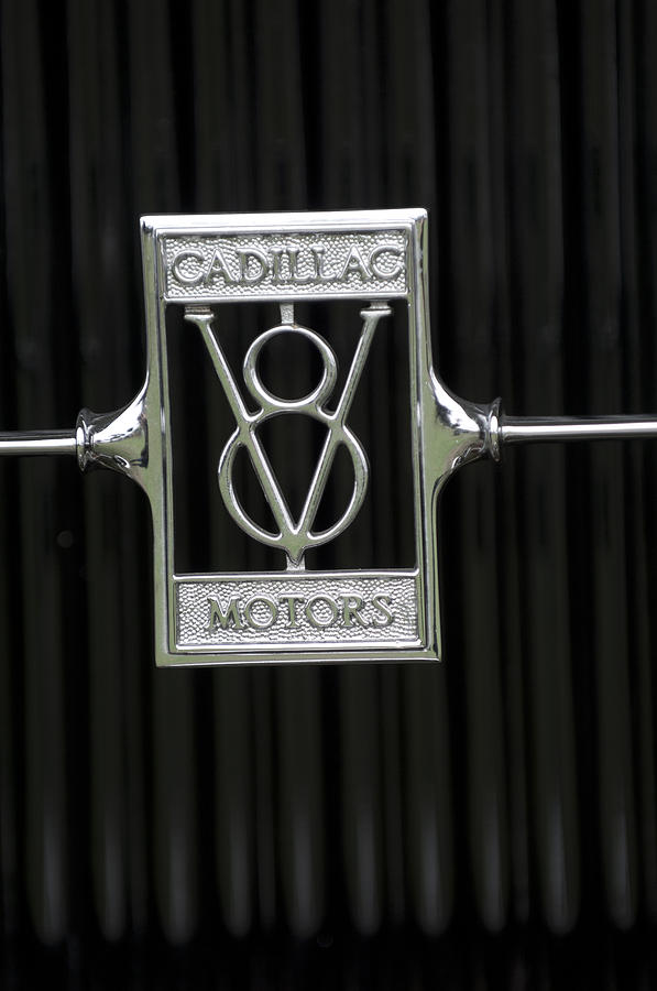 1929 Cadillac 1183 Dual Cowl Phaeton Emblem Photograph by Jill Reger