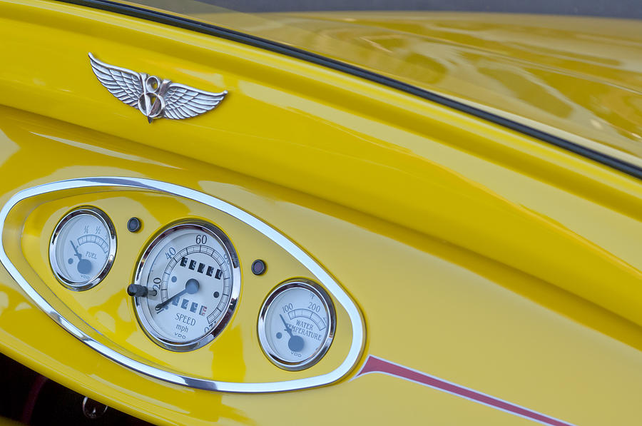 1929 Ford Model A Roadster Dashboard Instruments Photograph by Jill Reger