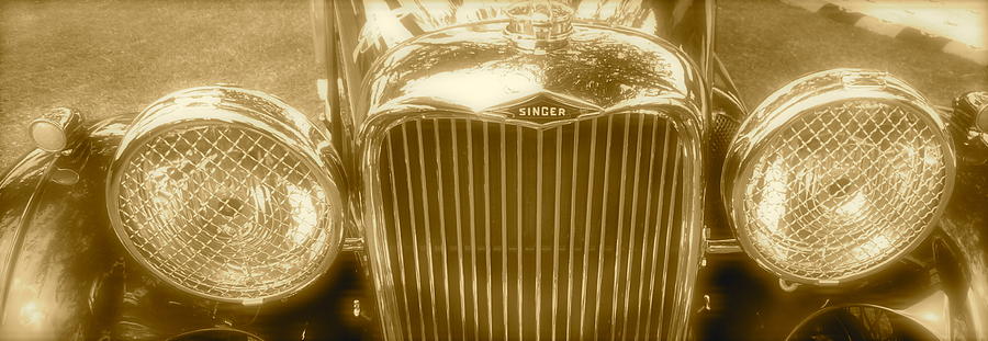 1930s Singer Convertible Front Detail Photograph by John Colley