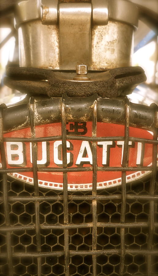 1931 Bugatti Type 54 Hood Badge Photograph by John Colley