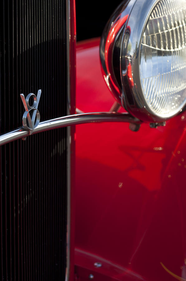 1932 Ford Roadster Grille Photograph by Jill Reger