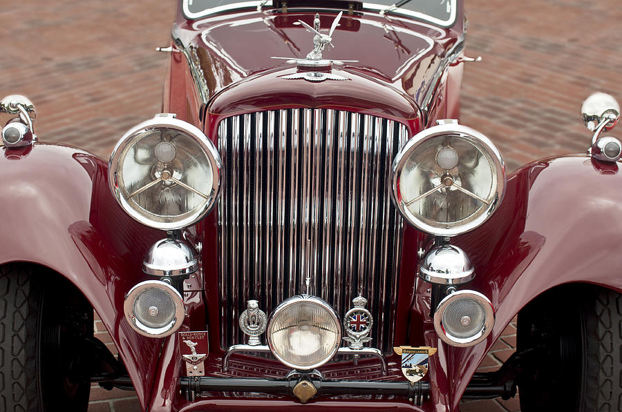 1934 Bentley 3.5-Litre Drophead Coupe Grille Photograph by Jill Reger