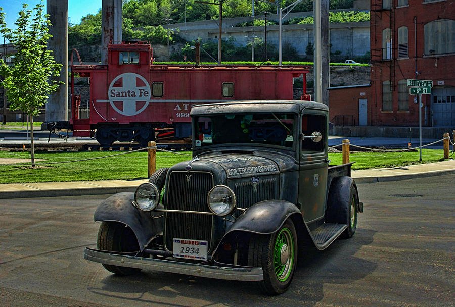 1934 Ford Pickup US Soil Service Photograph by Tim McCullough