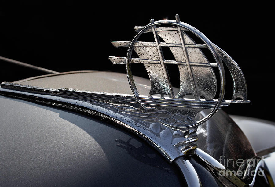 1935 Plymouth Hood Ornament by Susan Isakson