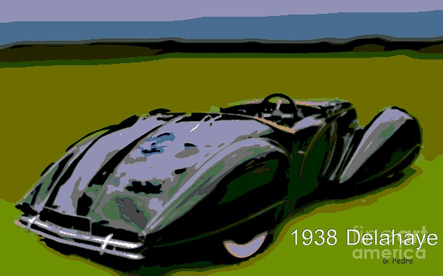 1938 Delahaye Photograph by George Pedro
