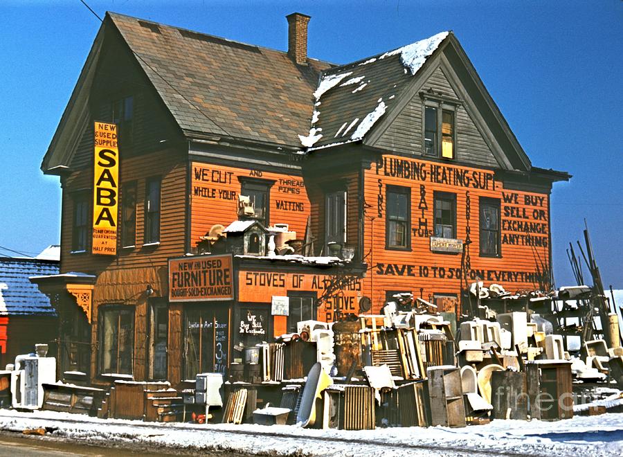 1940 Brockton Secondhand Store in Massachusetts Photograph by Padre Art