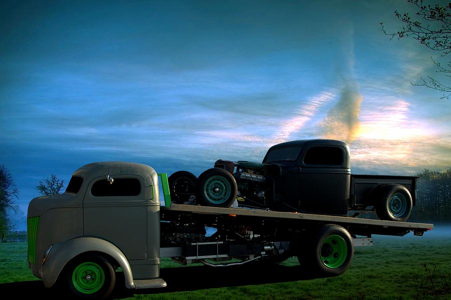 1940 Ford COE Roll Back Truck Photograph by Tim McCullough