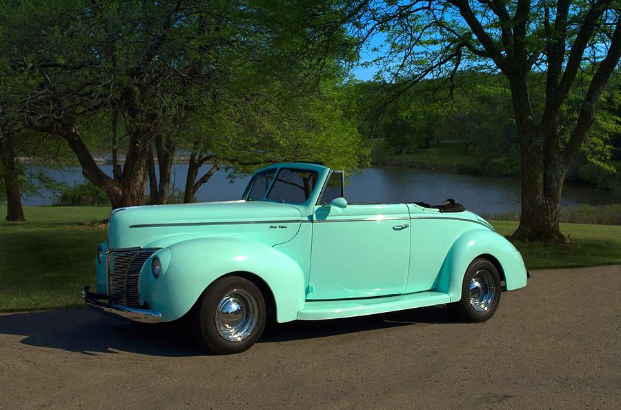 1940 Ford Convertible Photograph by Tim McCullough