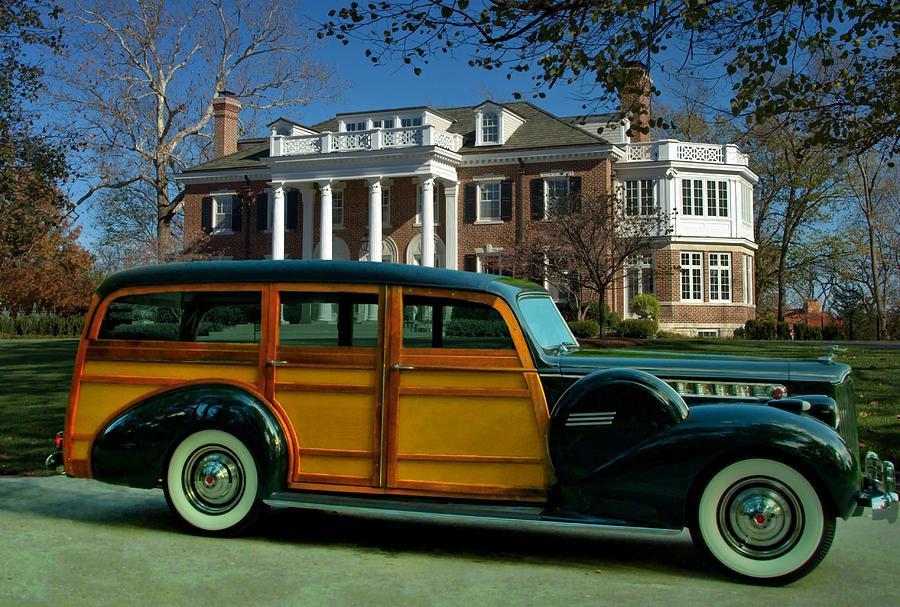 1940 Packard Cantrell 1803 Woody Station Wagon Photograph by Tim McCullough