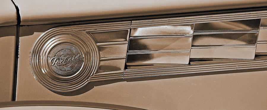 1940 Packard Hood Emblem Photograph by Bill Owen