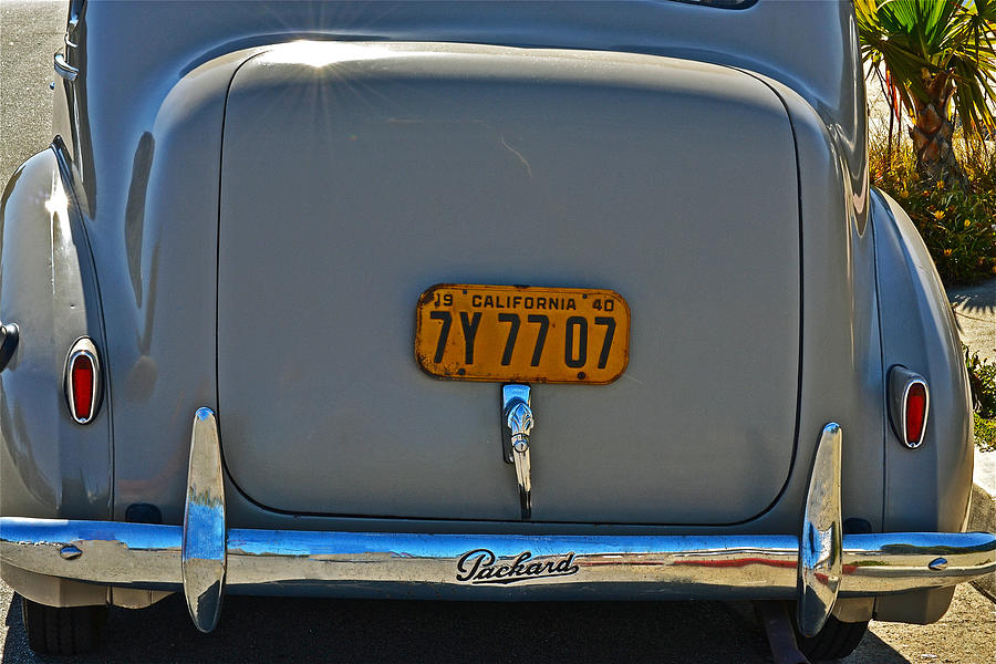 Car Photograph - 1940 Packard Rear by Bill Owen