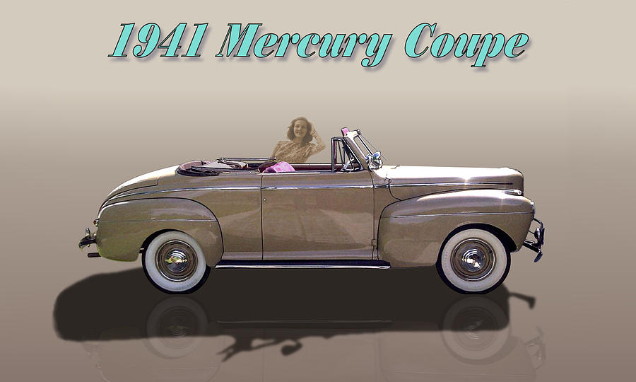 1941 Mercury Coupe Digital Art by Robert Bissett