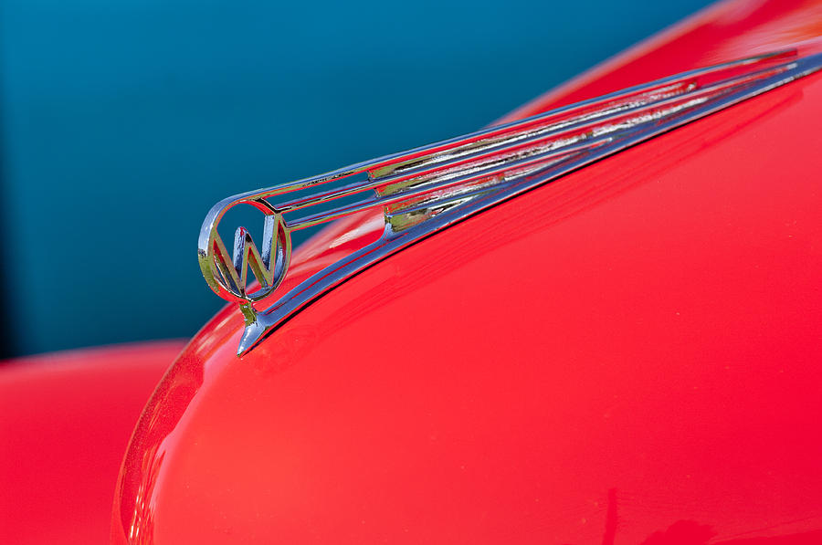 1941 Willys Coupe Hood Ornament Photograph by Jill Reger