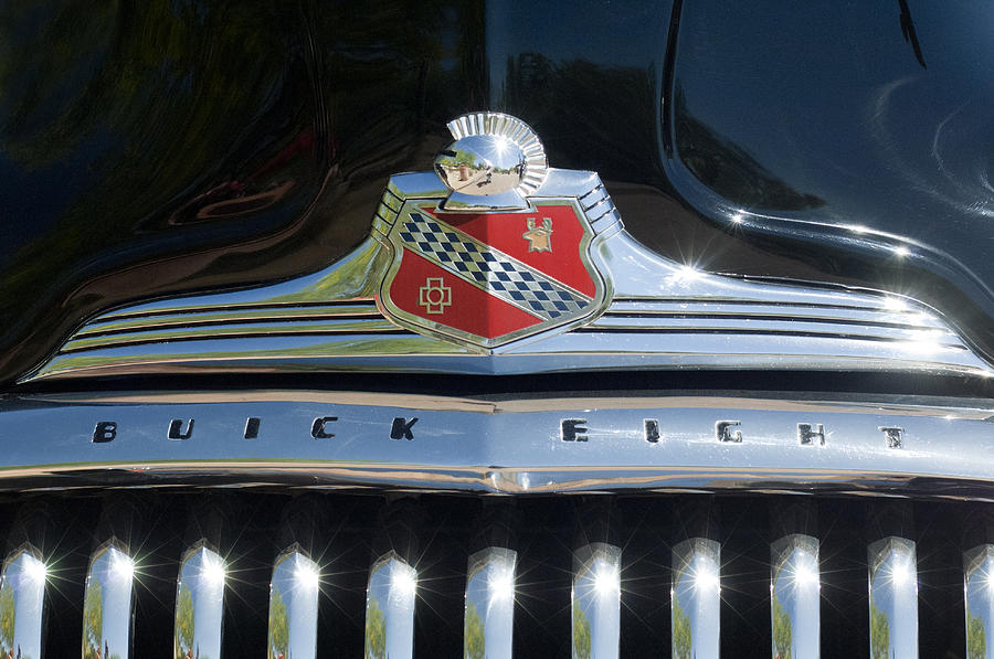1947 Buick Emblem Photograph by Jill Reger