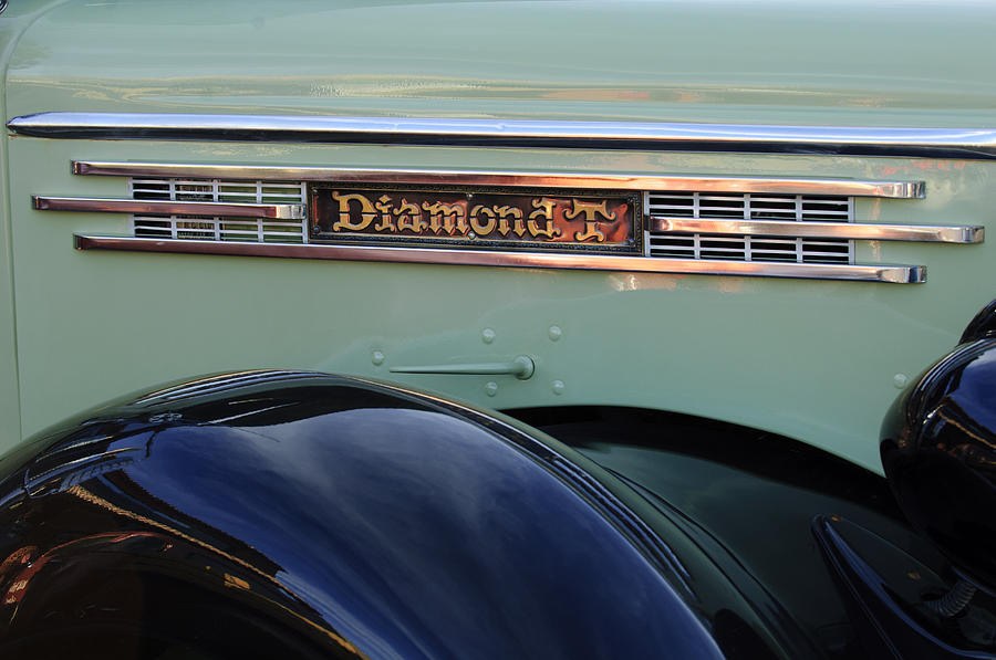 1948 Diamond T Truck Emblem 2 Photograph by Jill Reger