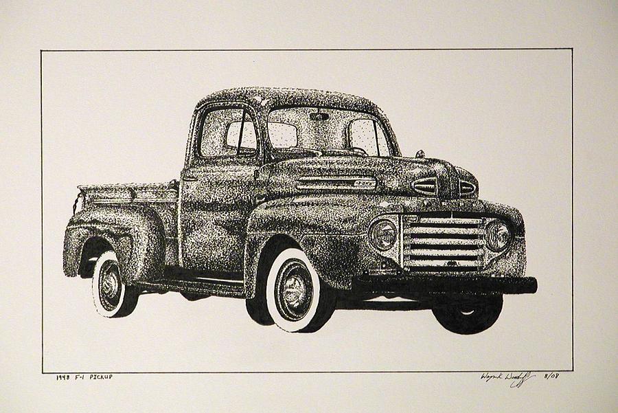 1948 Ford truck drawing #6