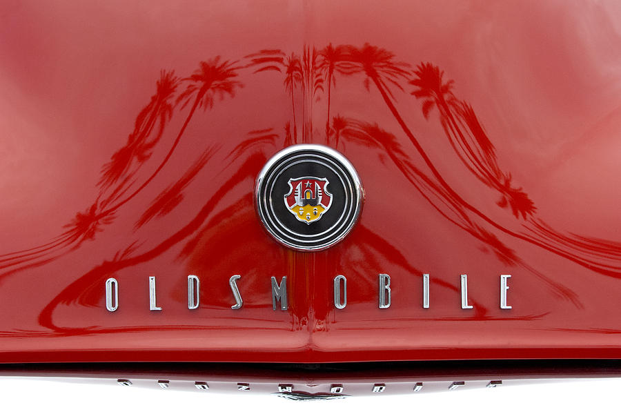 1948 Oldsmobile Hood Emblem Photograph by Jill Reger