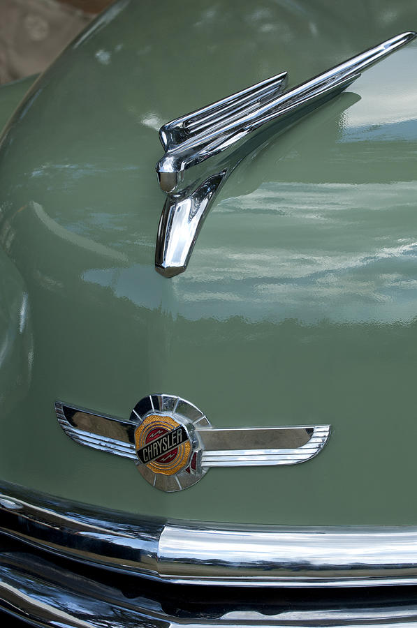 1950 Chrysler Newport Windsor Hood Ornament Photograph by Jill Reger