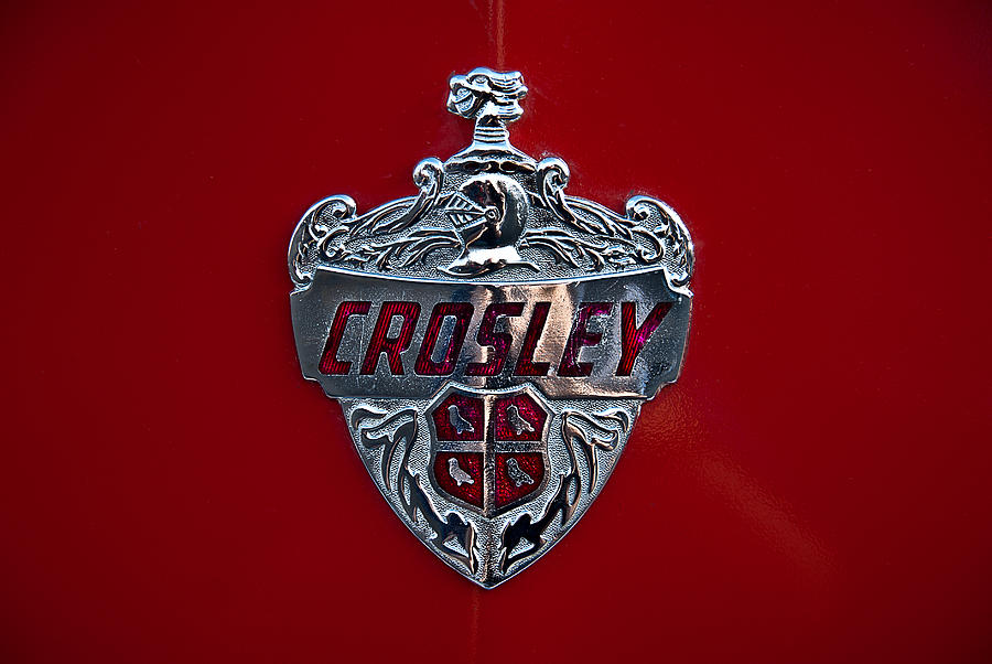 1950 Crosley Hood Emblem Photograph by Onyonet Photo studios