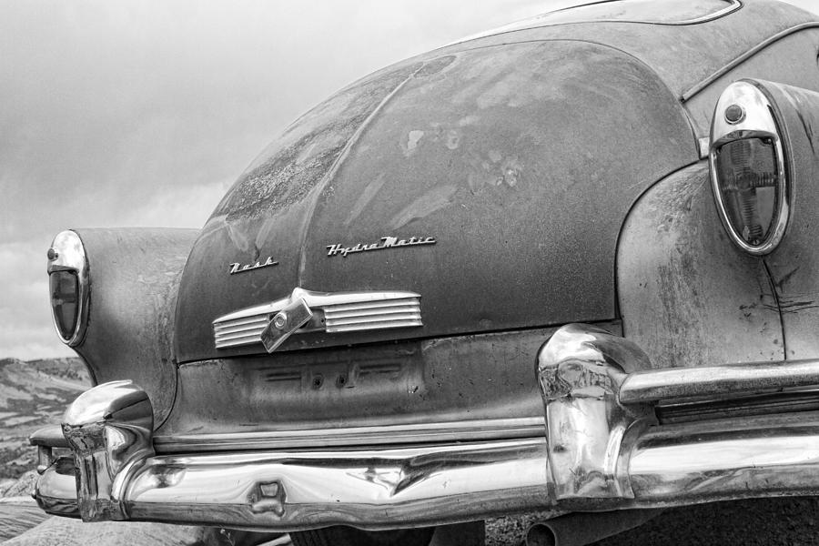 1950 Nash Hydra-Matic Back End  BW Photograph by James BO Insogna