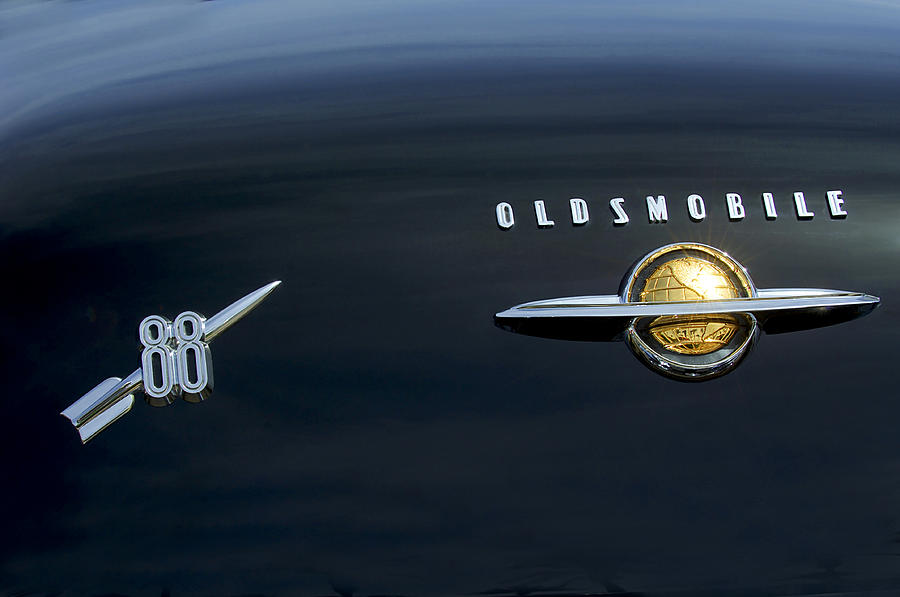 1950 Oldsmobile 88 Emblem 2 Photograph by Jill Reger