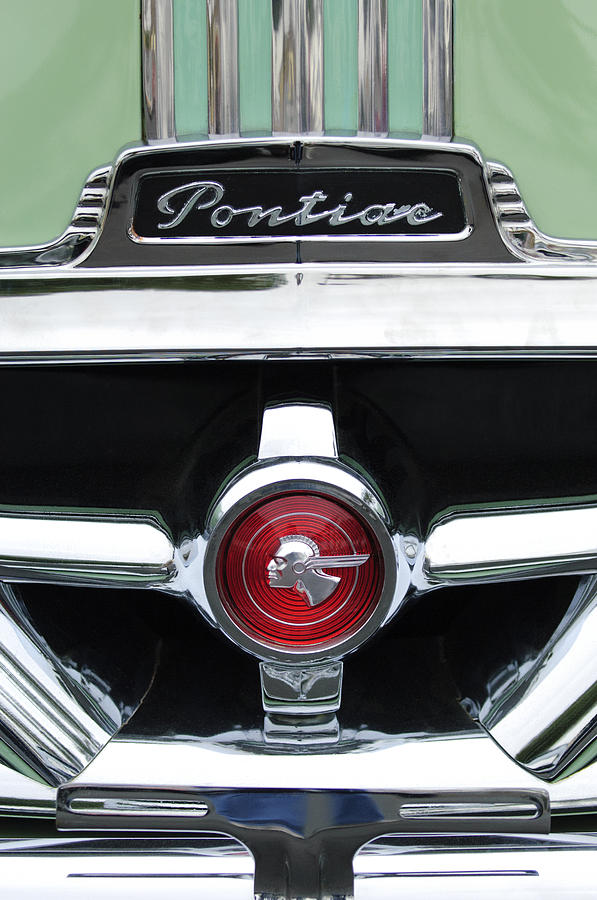 1951 Pontiac Streamliner Grille Emblem Photograph by Jill Reger
