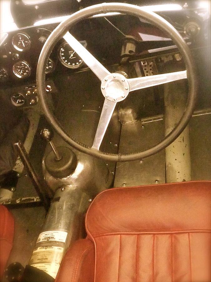 1952 Aston Martin DB3 Cockpit Photograph by John Colley