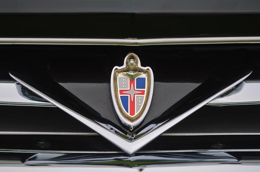 1953 Lincoln Capri Derham Coupe Emblem Photograph by Jill Reger