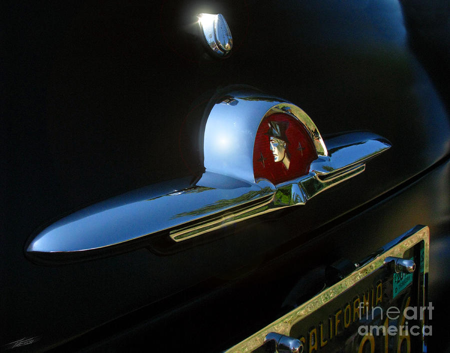Transportation Photograph - 1953 Mercury Monterey hood emblem by Peter Piatt
