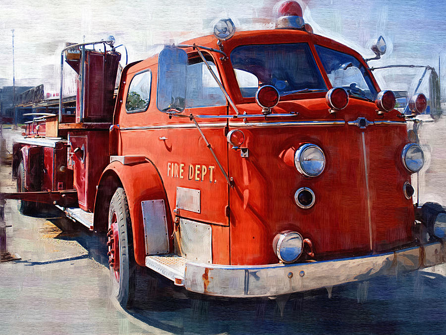 1954 American LaFrance Classic Fire Engine Truck Photograph by Kathy Clark