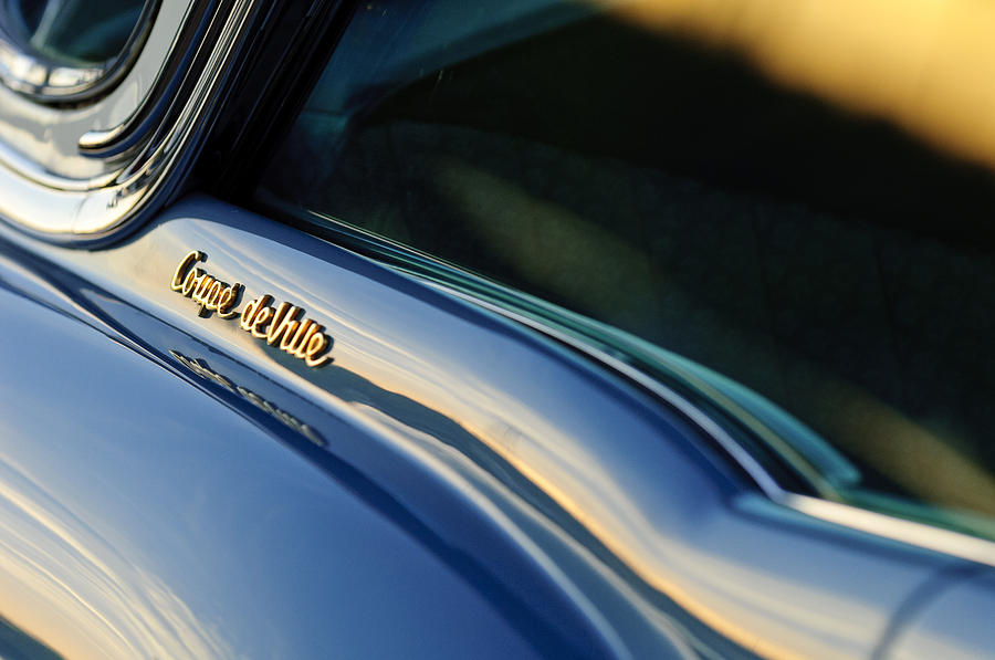 Car Photograph - 1954 Cadillac DeVille Emblem by Jill Reger