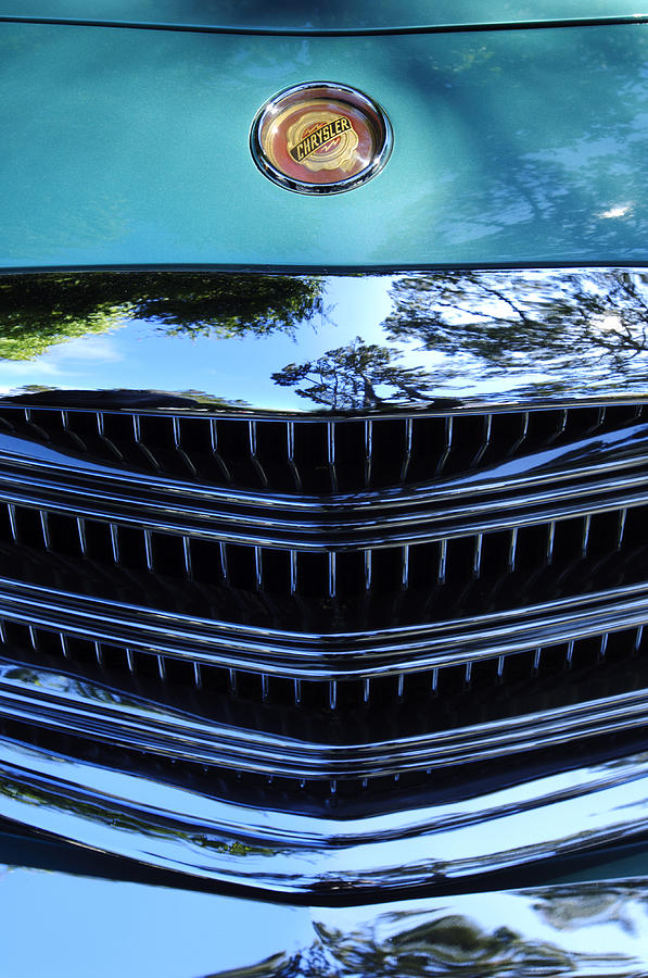 1954 Chrysler Hood Emblem 2 Photograph by Jill Reger