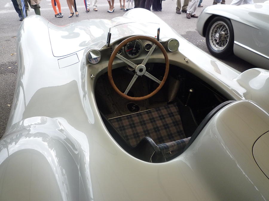 1954 Fangio Mercedes Benz W196 Streamliner Cockpit Photograph by John Colley
