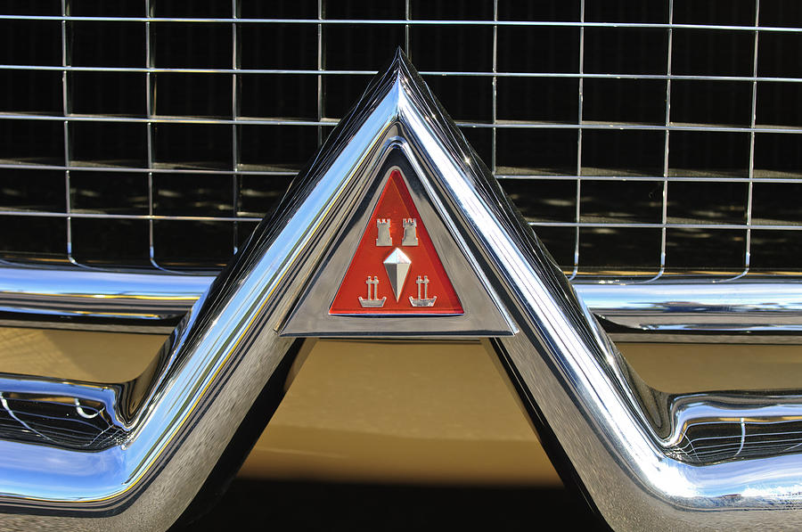1954 Hudson Italia Touring Coupe Grille Emblem Photograph by Jill Reger